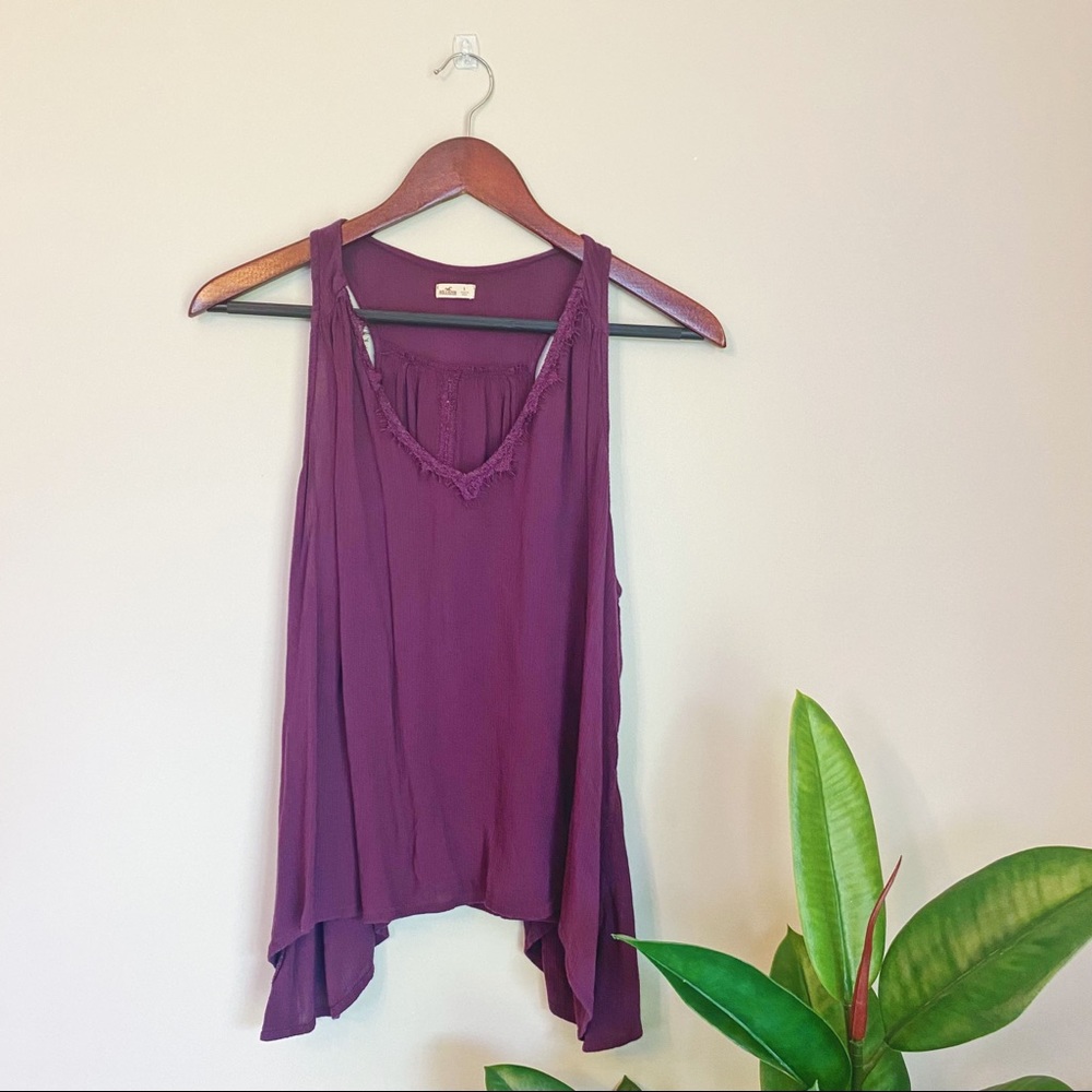 Hollister Co. open-back lace tank